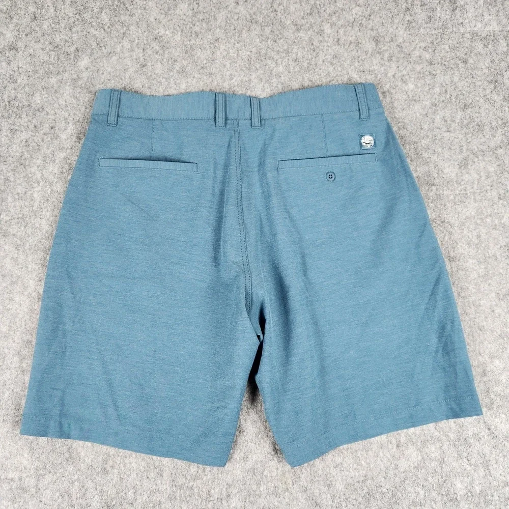 Reyn Spooner 24 7 Performance Hybrid Shorts Men 34‎ Blue Stretch Casual Golf